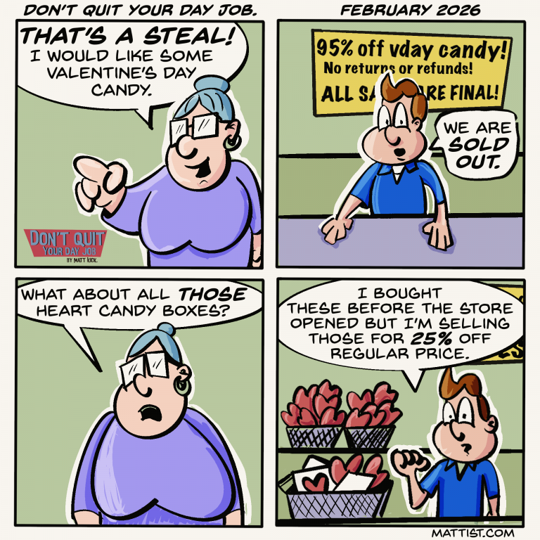 Valentine's Day discounts.